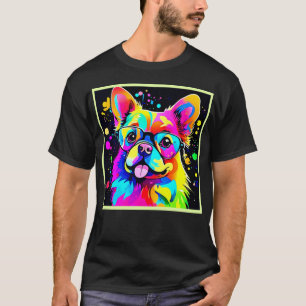 Vivid Canine Vibes Design T-Shirt