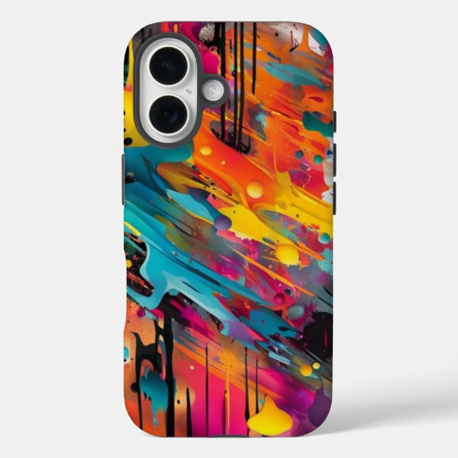 Vivid Chaos Splash Graffiti Case-Mate iPhone Case (Back)