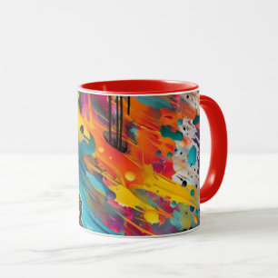 Vivid Chaos Splash Graffiti Mug