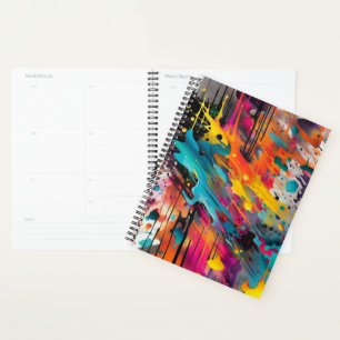 Vivid Chaos Splash Graffiti Planner