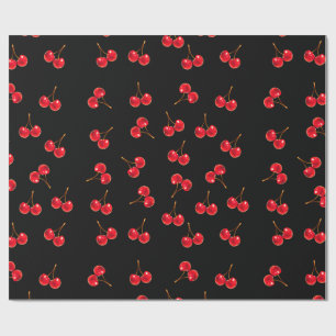 vivid cherry wrapping paper