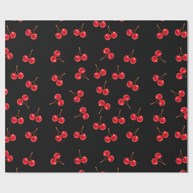 vivid cherry wrapping paper (Flat)