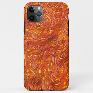 Vivid clear red texture with yellow shades iPhone 11 pro max case