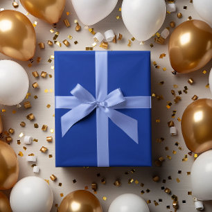 Vivid Cobalt Blue Wrapping Paper Roll