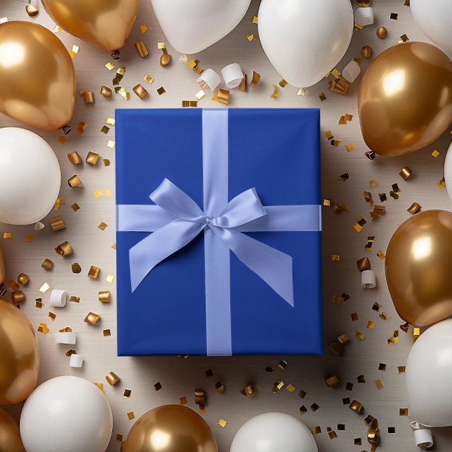 Vivid Cobalt Blue Wrapping Paper Roll (Creator Uploaded)