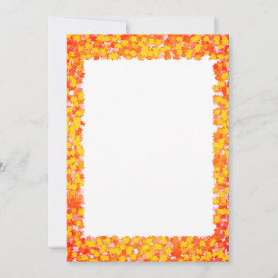 Vivid Colour Abstract Design Art Autumn Foliage DI Card