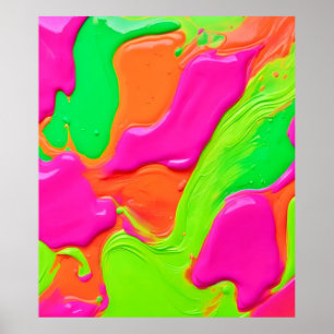 Vivid Colour Fusion Poster
