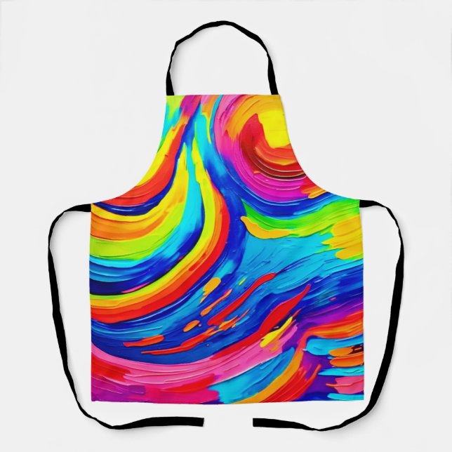  Vivid Colour Vortex Apron (Front)
