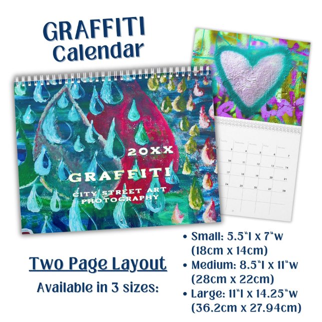 Vivid Colourful Graffiti Street Art Photography - Calendar (Creator Uploaded)