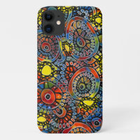 Vivid Colourful Oval Corals Original Abstract Art
