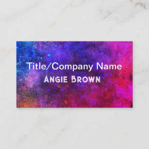 vivid colourful paint splatter background business card