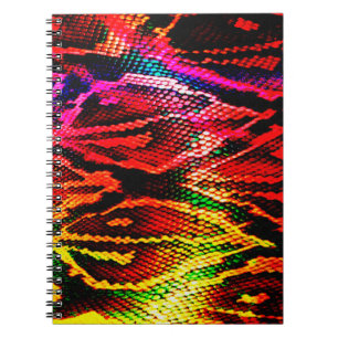 Vivid colourful pattern design made with abstract notebook