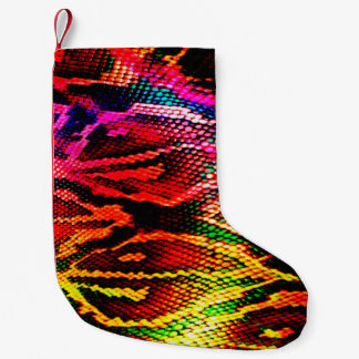 Vivid colourful pattern design made with abstract  small christmas stocking