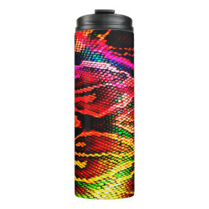 Vivid colourful pattern design made with abstract  thermal tumbler