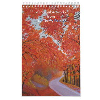 Vivid Colours Original Acrylic Paintings Calendar