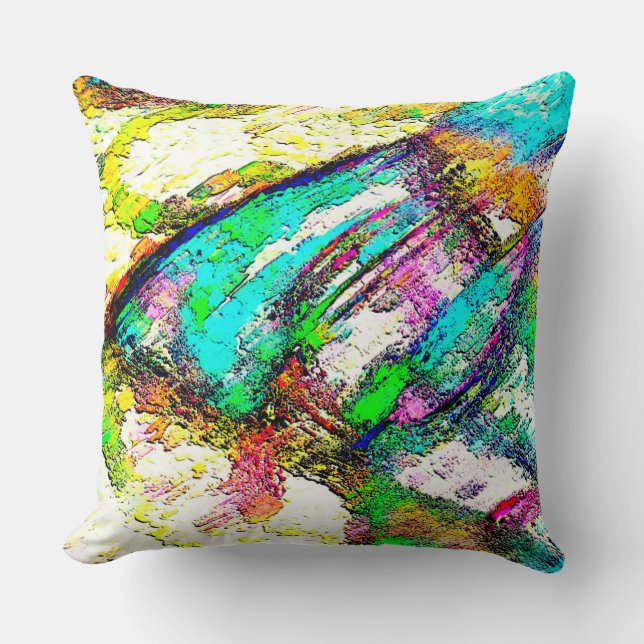 Vivid colours - Rustic and rough like roughcast Cushion (Front)