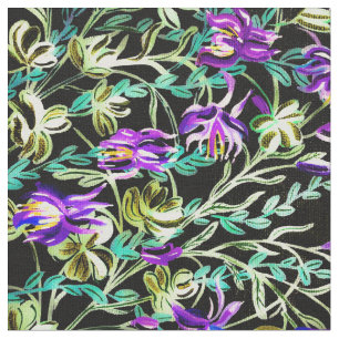 Vivid Columbine Fabric