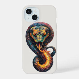 Vivid Cosmic Serpent iPhone 15 Case