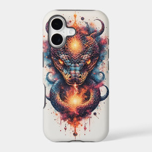 Vivid Cosmic Serpent With Expansive Space