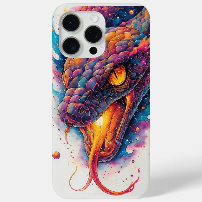 Vivid Cosmic Serpent With Expansive Space Case-Mate iPhone Case (Back)