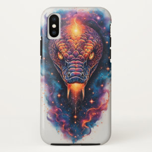 Vivid Cosmic Serpent With Expansive Space iPhone X Case