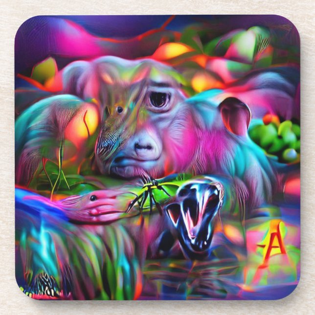 Vivid Dreamscape:  Agrizoophobia  Coaster (Front)