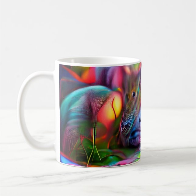 Vivid Dreamscape:  Agrizoophobia  Coffee Mug (Left)