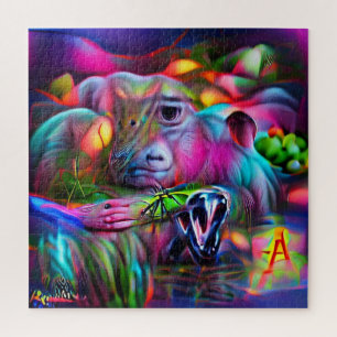 Vivid Dreamscape: Agrizoophobia Jigsaw Puzzle