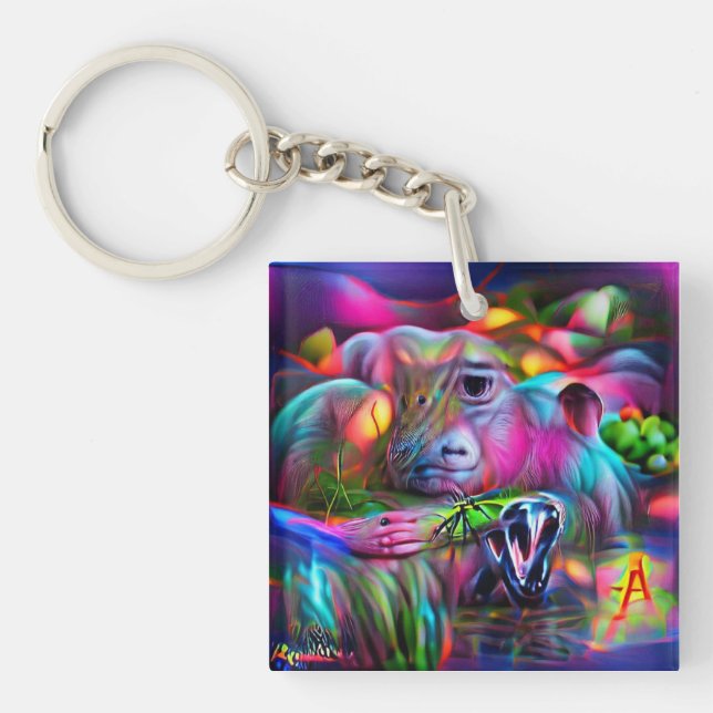 Vivid Dreamscape:  Agrizoophobia  Key Ring (Front)