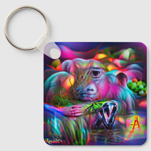 Vivid Dreamscape: Agrizoophobia Key Ring