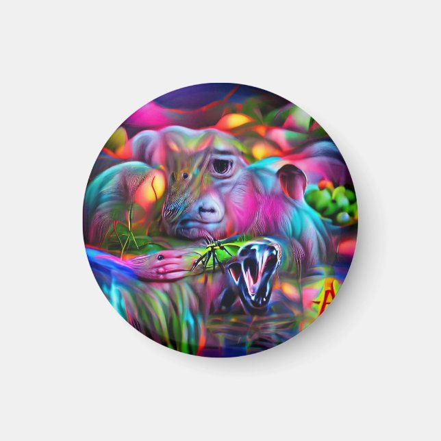 Vivid Dreamscape:  Agrizoophobia  Magnet (Front)