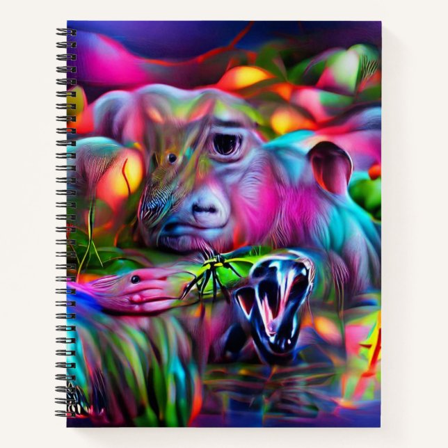 Vivid Dreamscape:  Agrizoophobia  Notebook (Front)