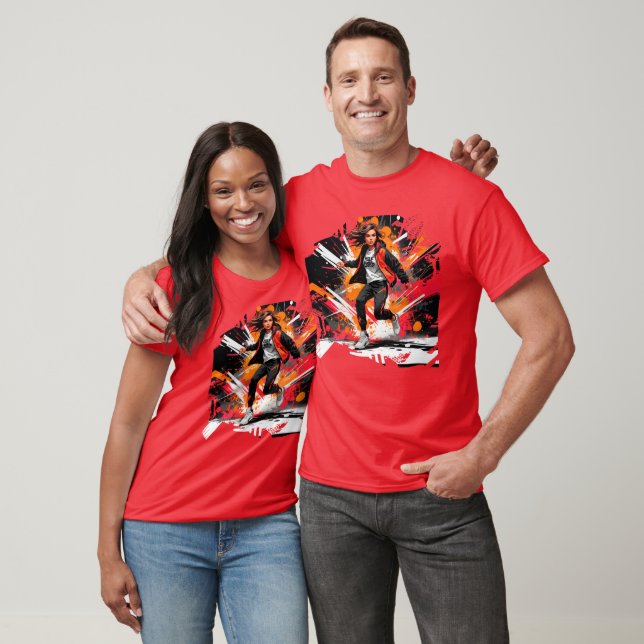  Vivid Edge: Urban Blaze T-Shirt (Unisex)