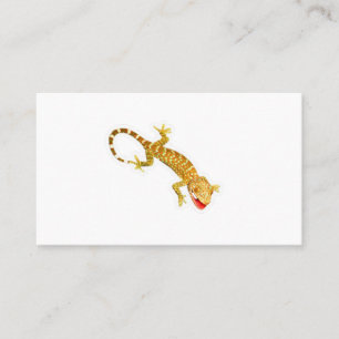 Vivid Exotic Tokay Gecko Sticker - Colourful Spott Business Card