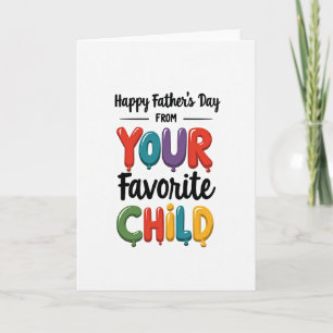 Vivid Fathers Day Letter Card