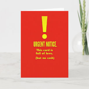 Vivid Fathers Day Notice Card