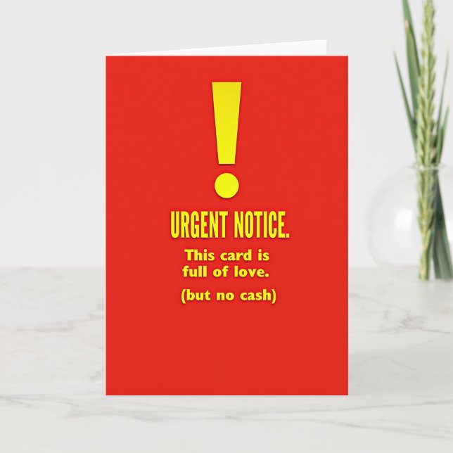 Vivid Fathers Day Notice Card (Front)
