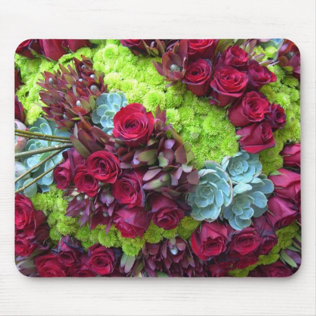 Vivid Floral Mousepad (Front)