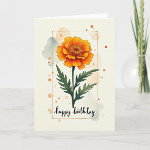 Vivid Flower Birthday Card