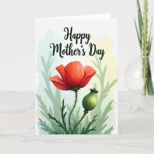 Vivid Flower Mothers Day Card
