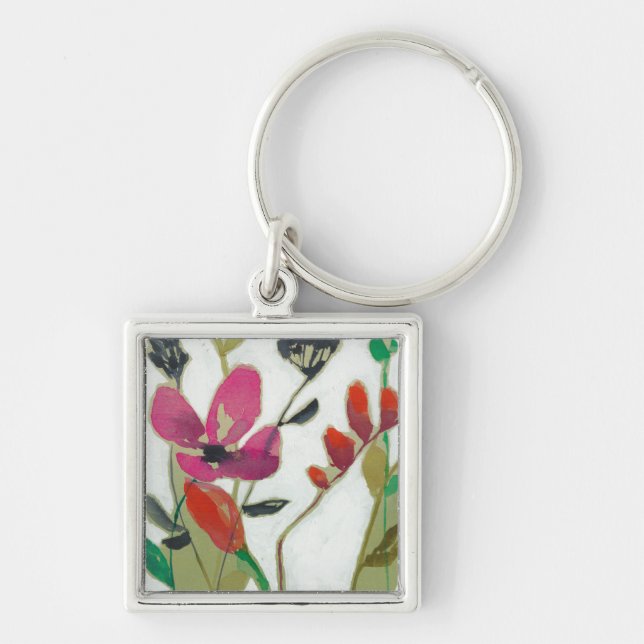 Vivid Flowers I Key Ring (Front)