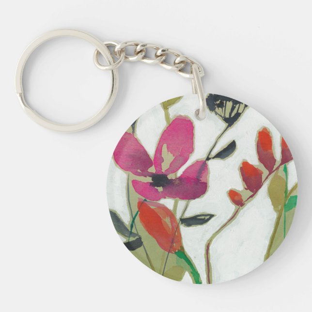 Vivid Flowers I Key Ring (Front)