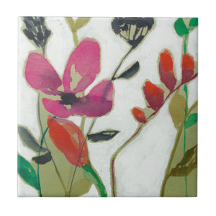 Vivid Flowers I Tile