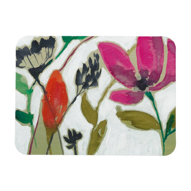 Vivid Flowers Magnet (Horizontal)