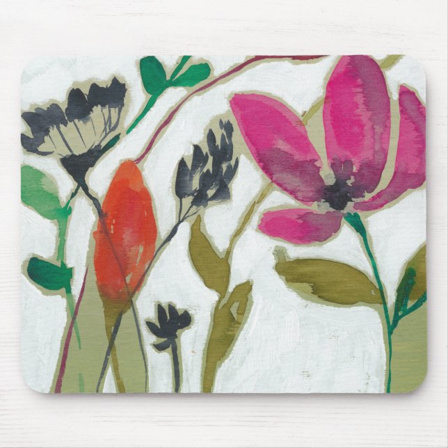 Vivid Flowers Mouse Pad (Front)