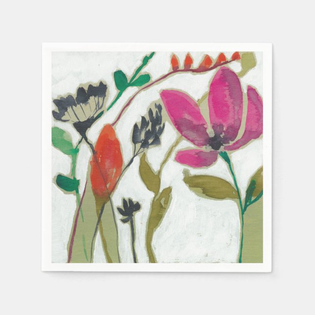Vivid Flowers Napkin (Front)