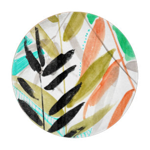 Vivid Fronds II Cutting Board