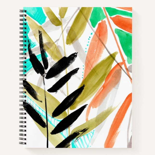 Vivid Fronds II Notebook (Front)