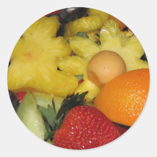 Vivid Fruit Classic Round Sticker