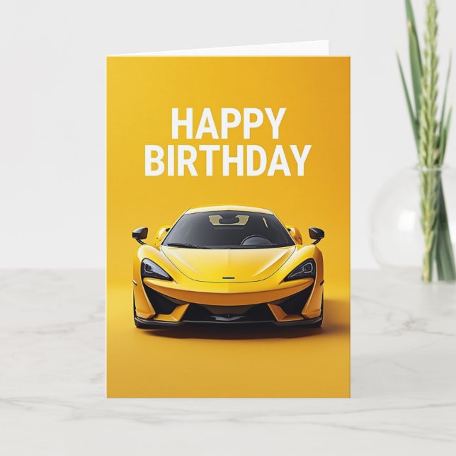 Vivid Geometric Birthday Card (Front)